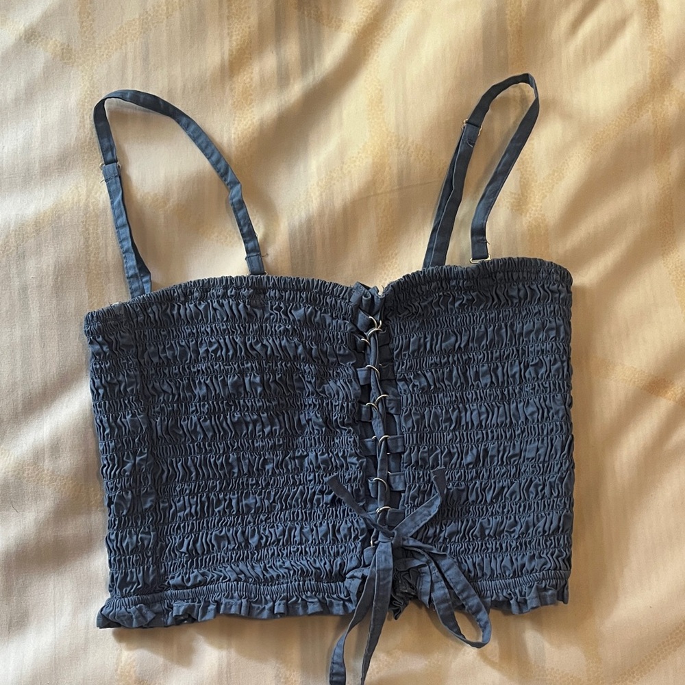 American Eagle Outfitters Blue Tank Top